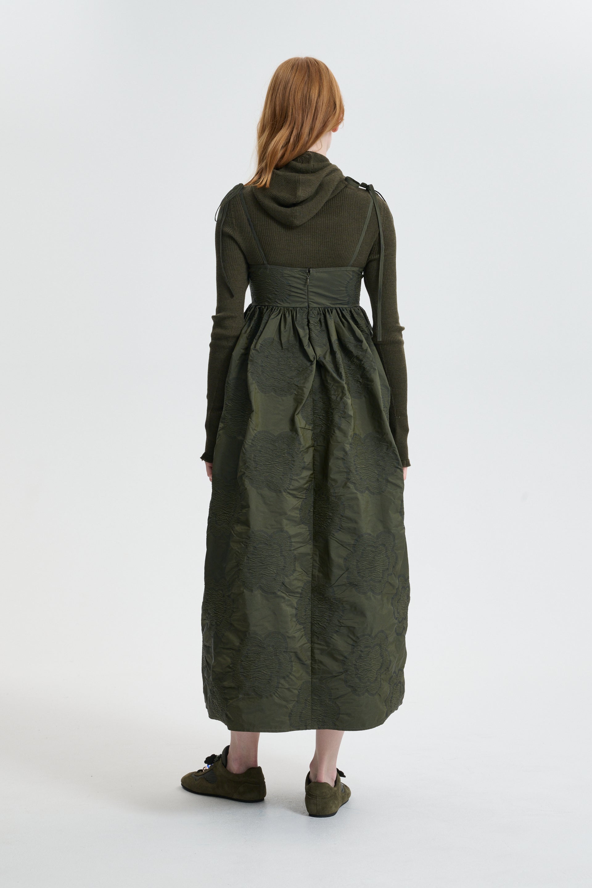 CBBELMA | HOODIE SUMMER MERINO KNIT OLIVE