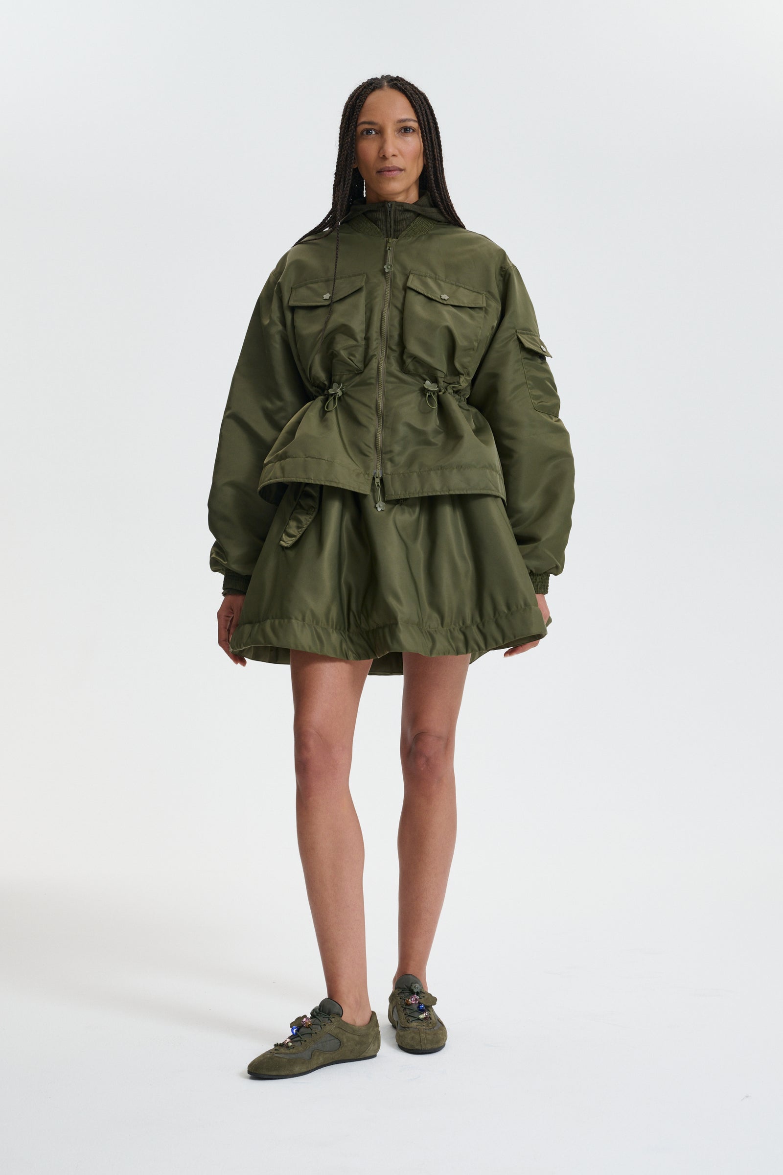 CBBIRDIE | JACKET TECHNICAL NYLON OLIVE
