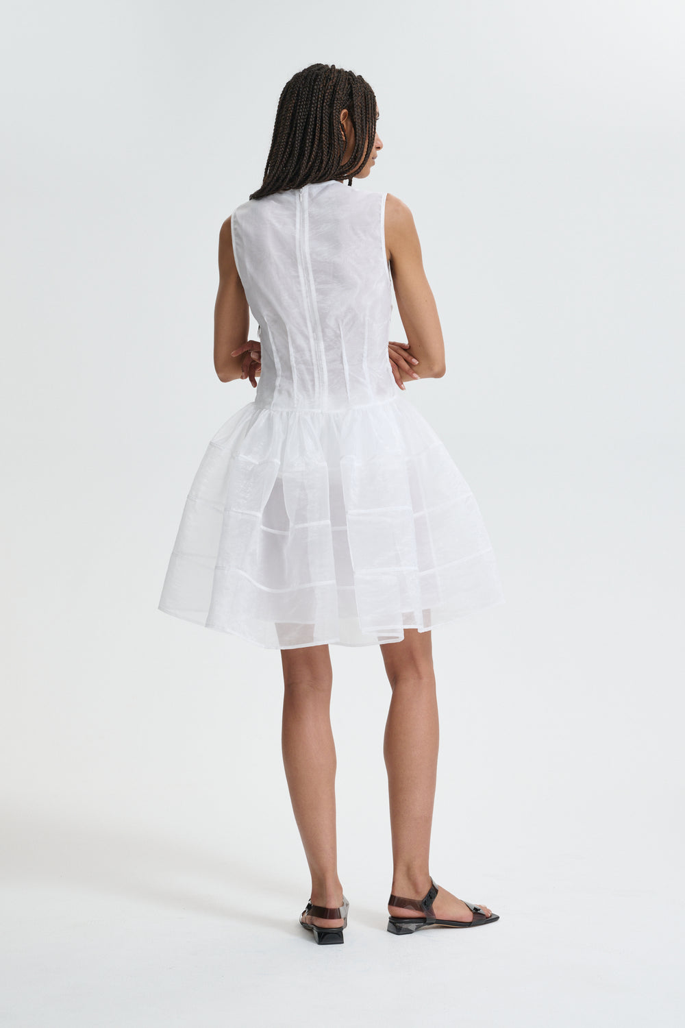 CBCLAUDIE | DRESS LIQUID MYRTIA WHITE