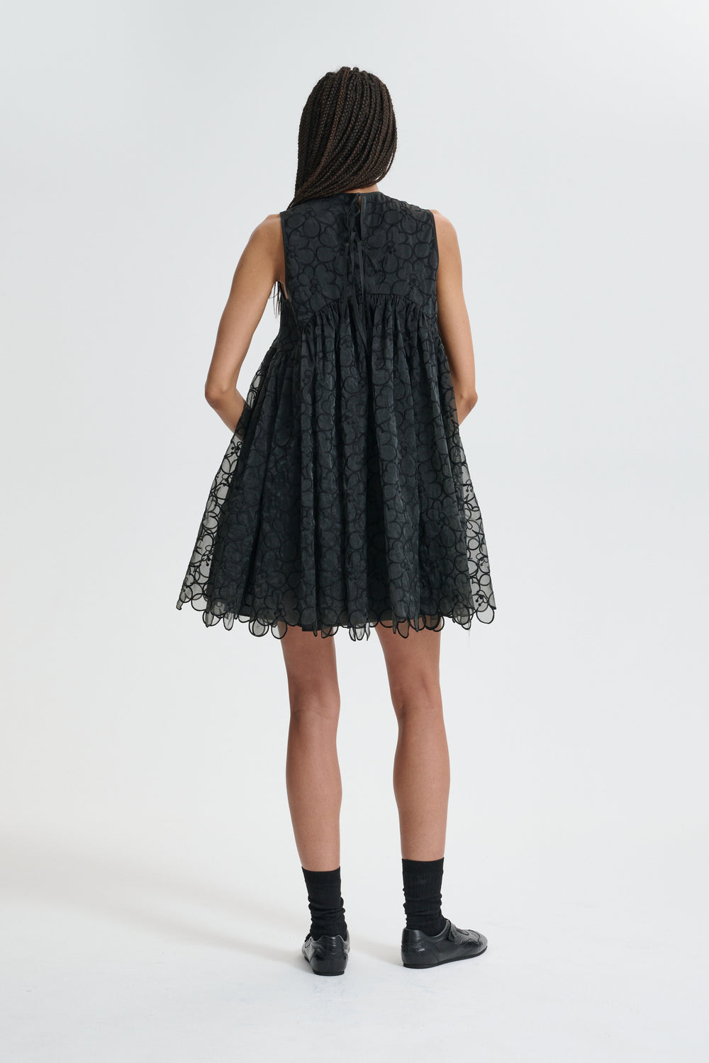 CBCHARLOTTA | DRESS FELICIA EMBROIDERY BLACK