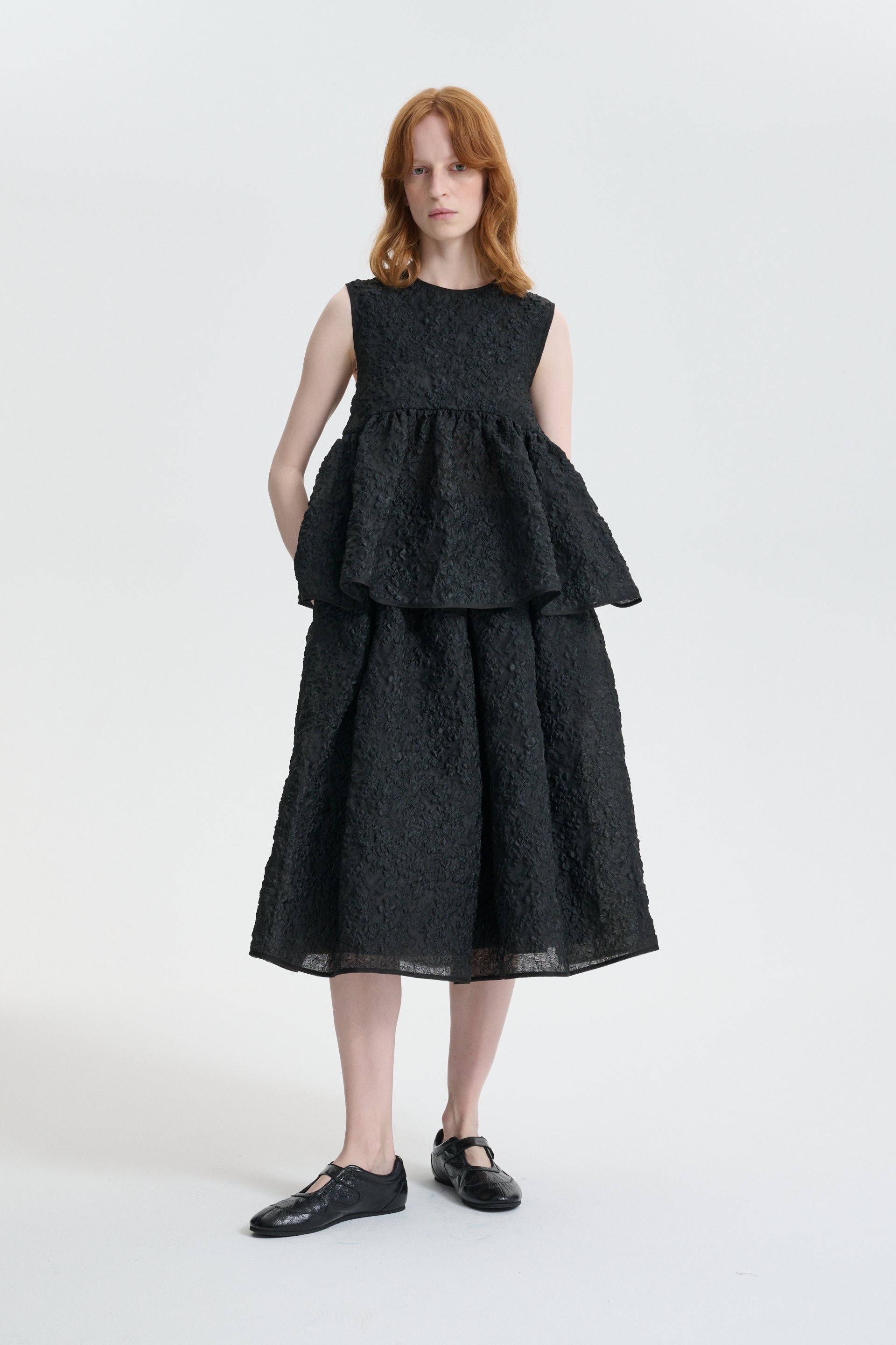 CBMALA | SKIRT GRASMERE MATELASSÉ BLACK – Cecilie Bahnsen