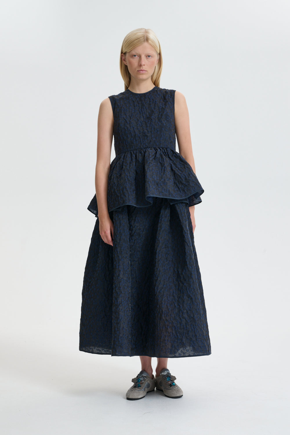 CBEA | TOP MARGUERITTE CLOQUÉ NAVY