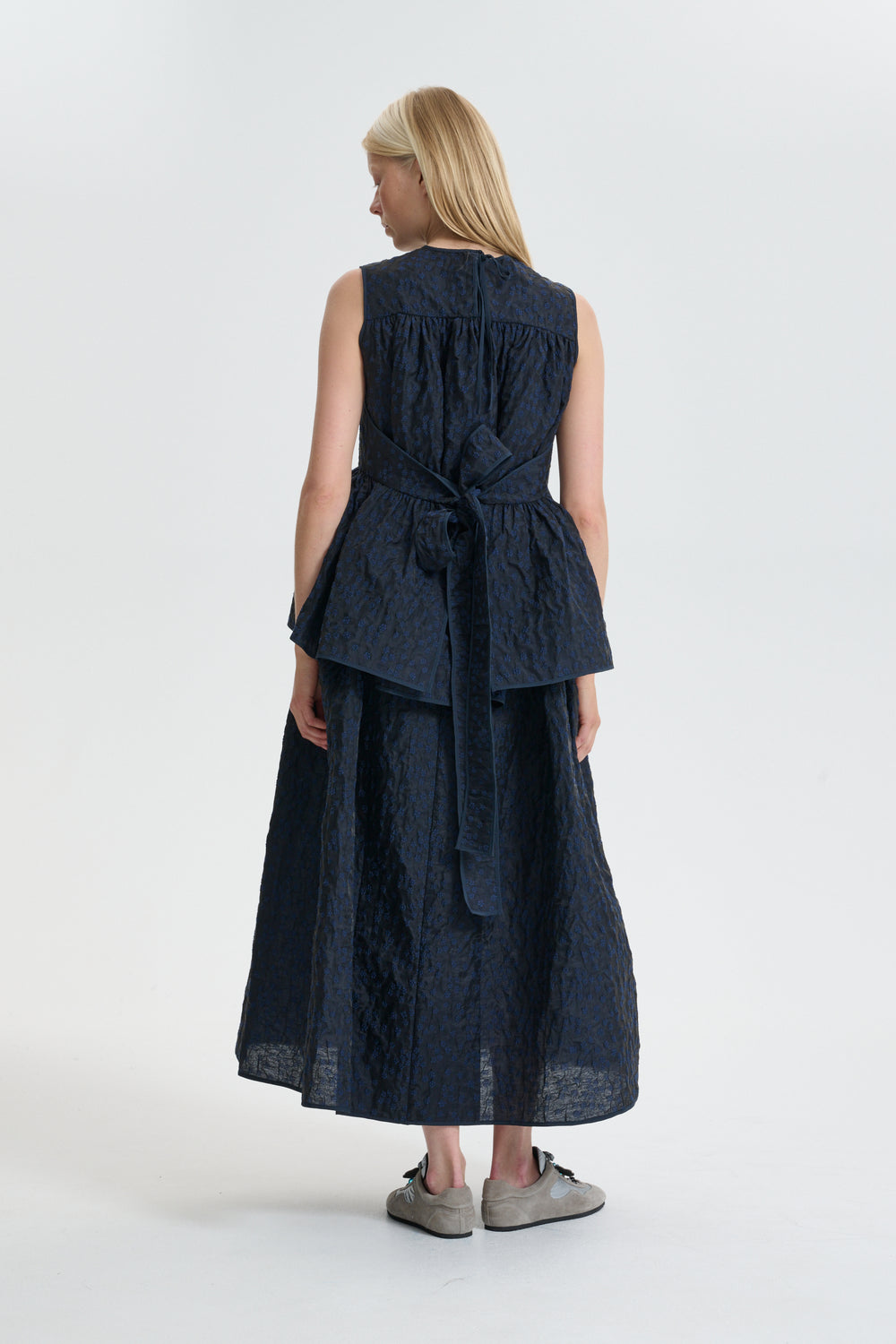 CBEA | TOP MARGUERITTE CLOQUÉ NAVY