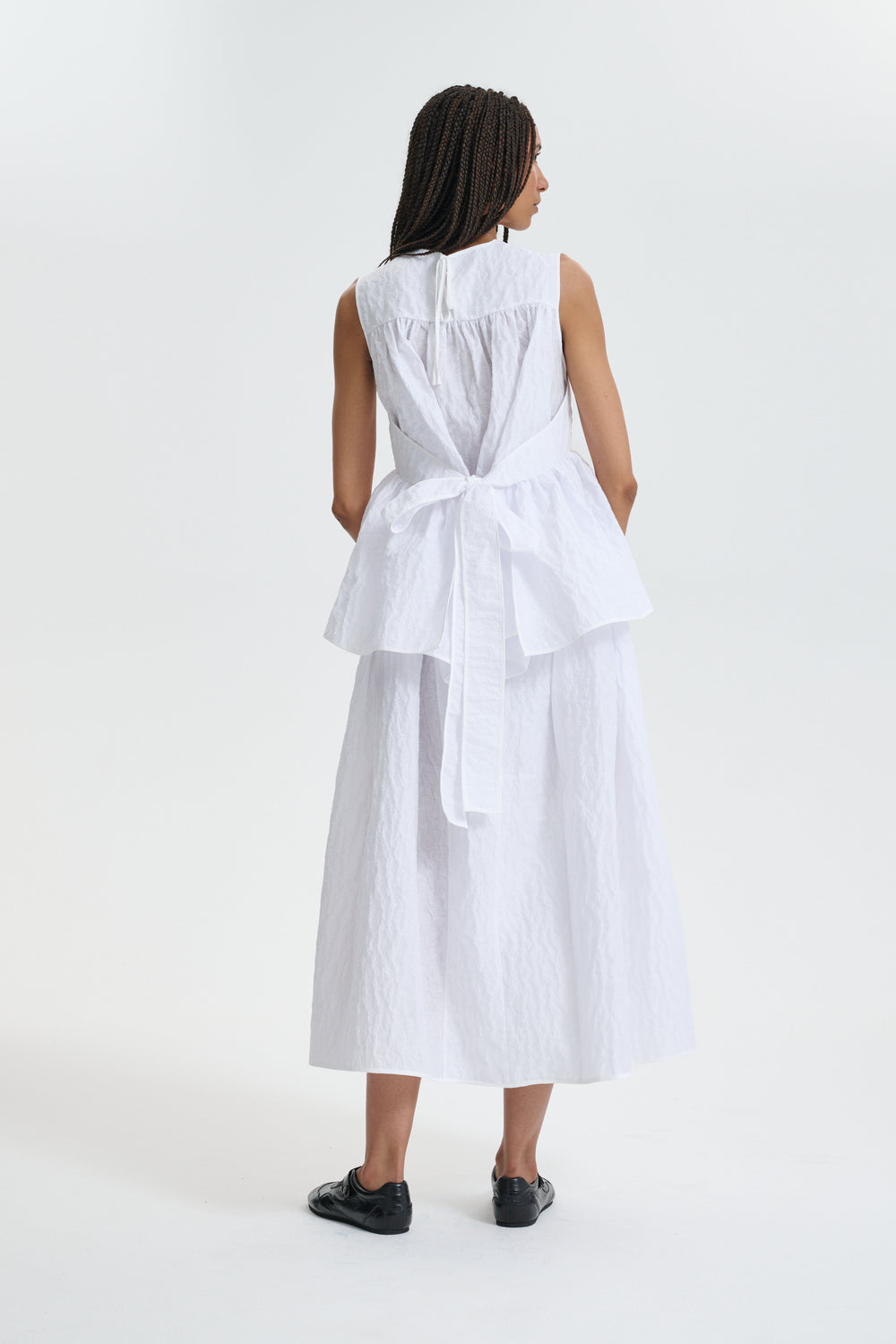 CBEA | TOP MARGUERITTE CLOQUÉ WHITE