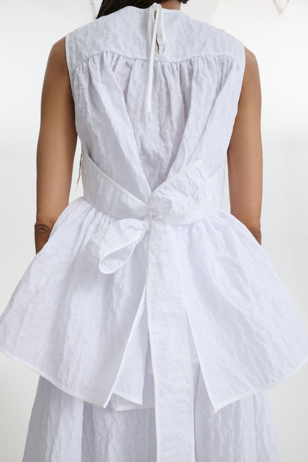 CBEA | TOP MARGUERITTE CLOQUÉ WHITE