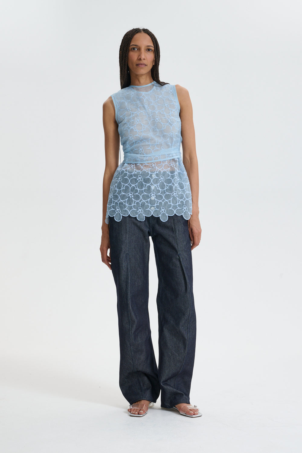 CBKATIA | TOP LIQUID MYRTIA LIGHT BLUE