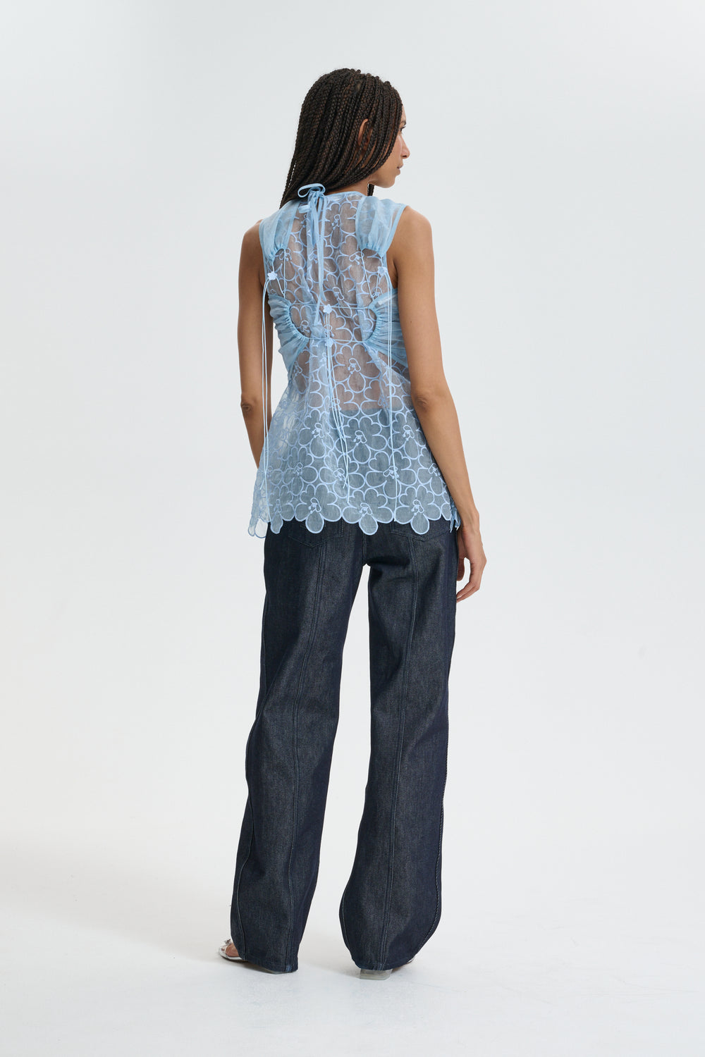 CBKATIA | TOP LIQUID MYRTIA LIGHT BLUE
