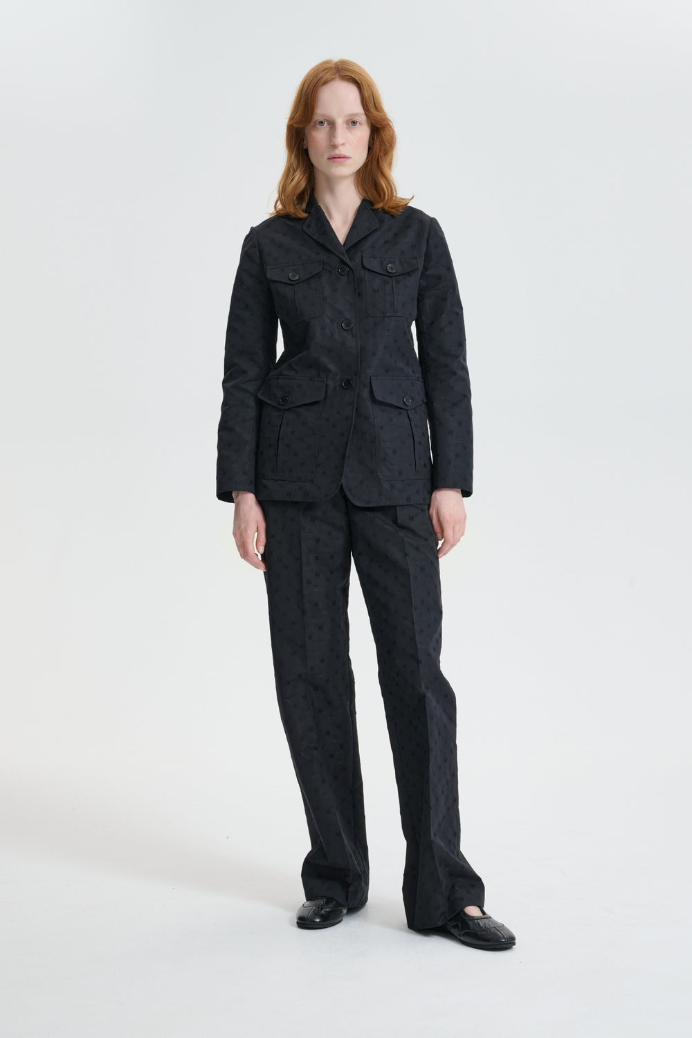 CBKARINA | BLAZER IRIS JACCQUARD BLACK