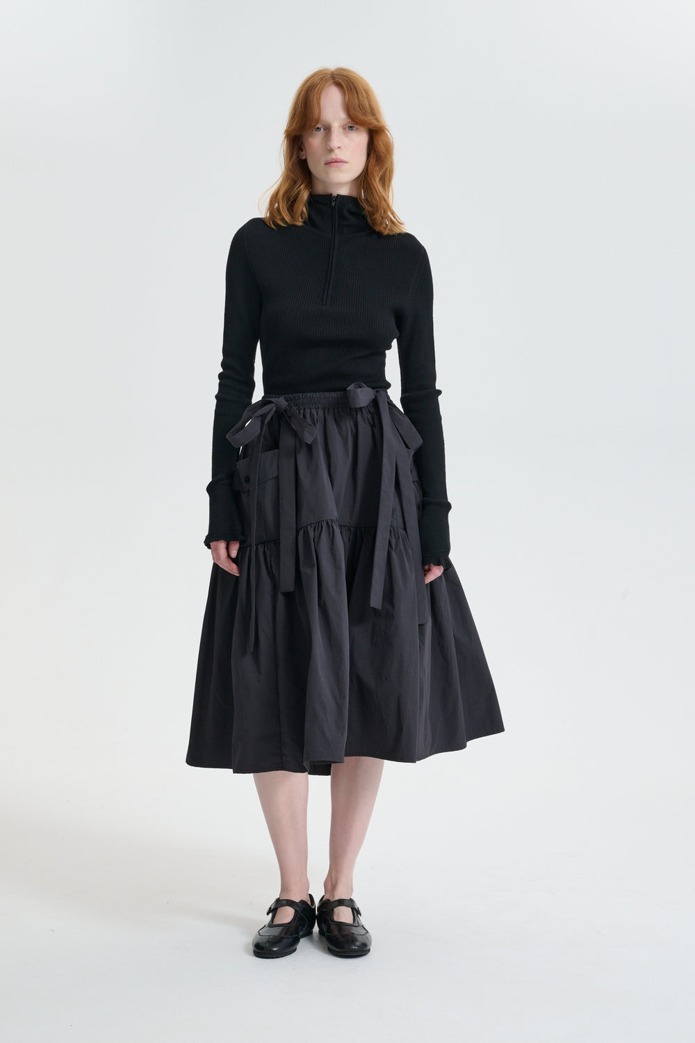 CBCAI | SKIRT CRISP RIPSTOP BLACK