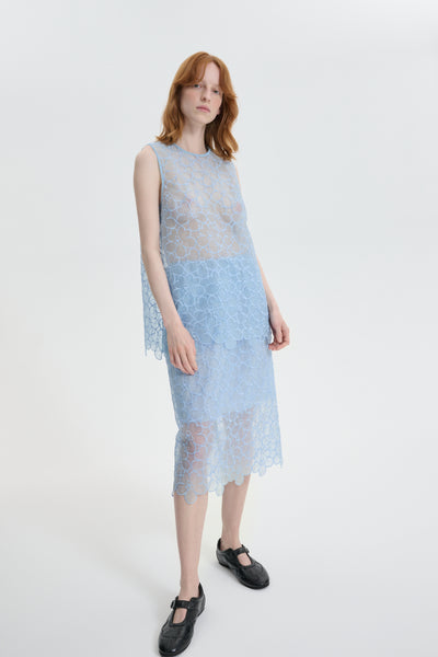 CBBRIA | SKIRT FELICIA EMBROIDERY LIGHT BLUE – Cecilie Bahnsen