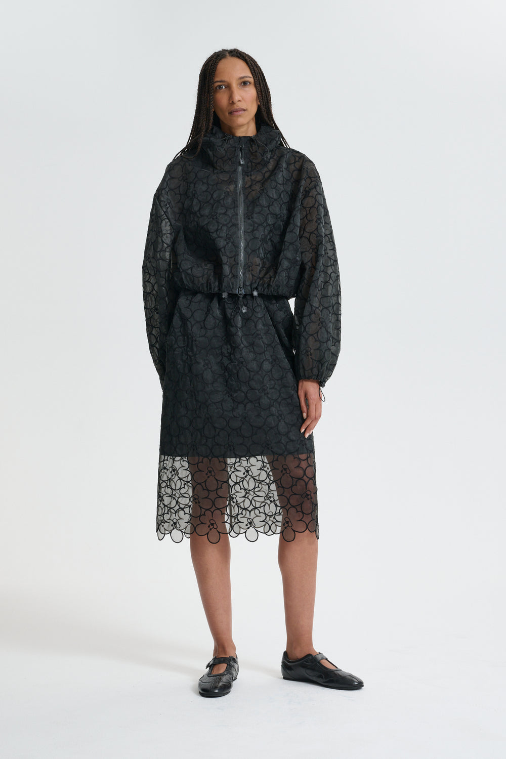 CBBRIA | SKIRT FELICIA EMBROIDERY BLACK