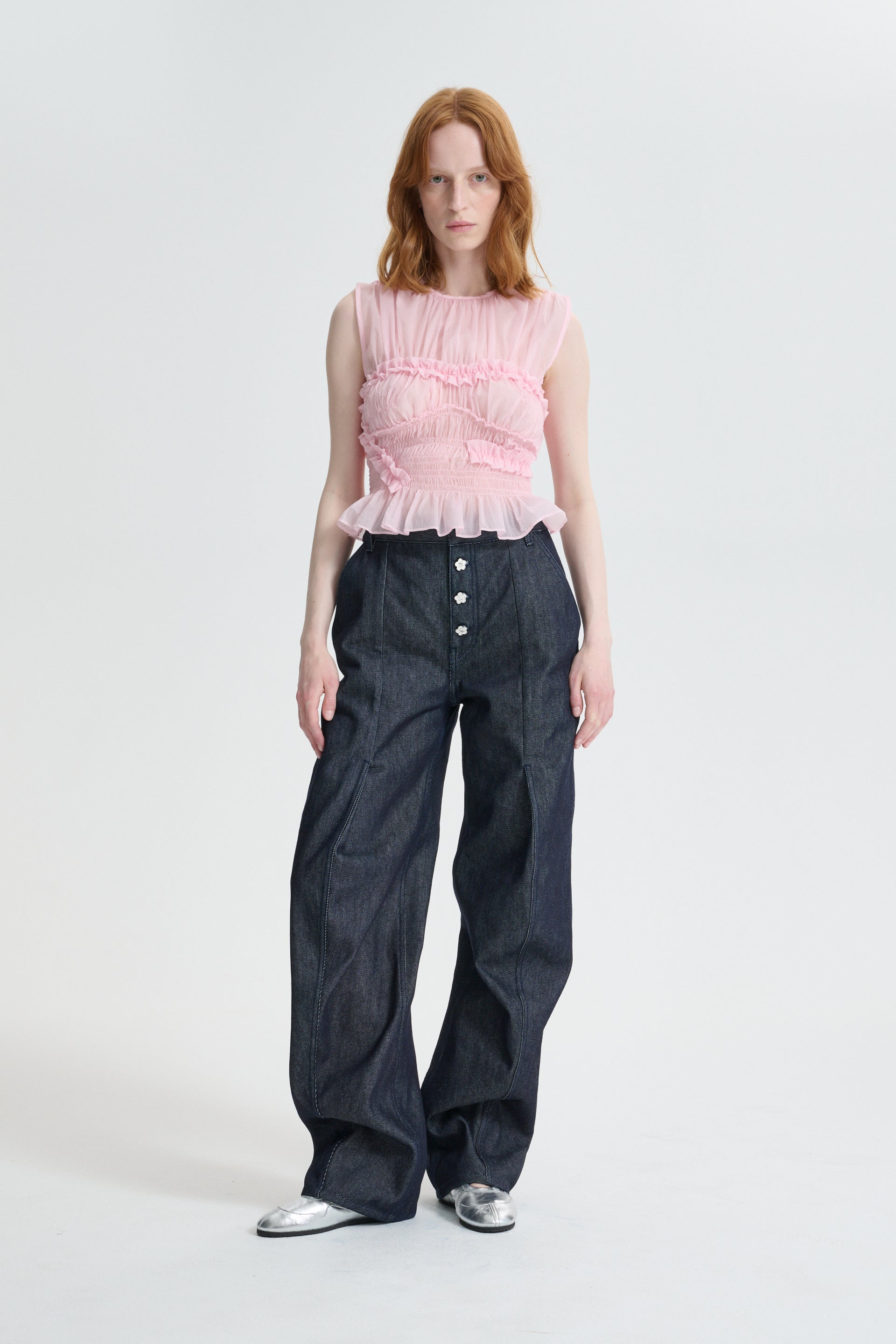 CBCORALI | TOP SHEER SUMMER KNIT PINK – Cecilie Bahnsen