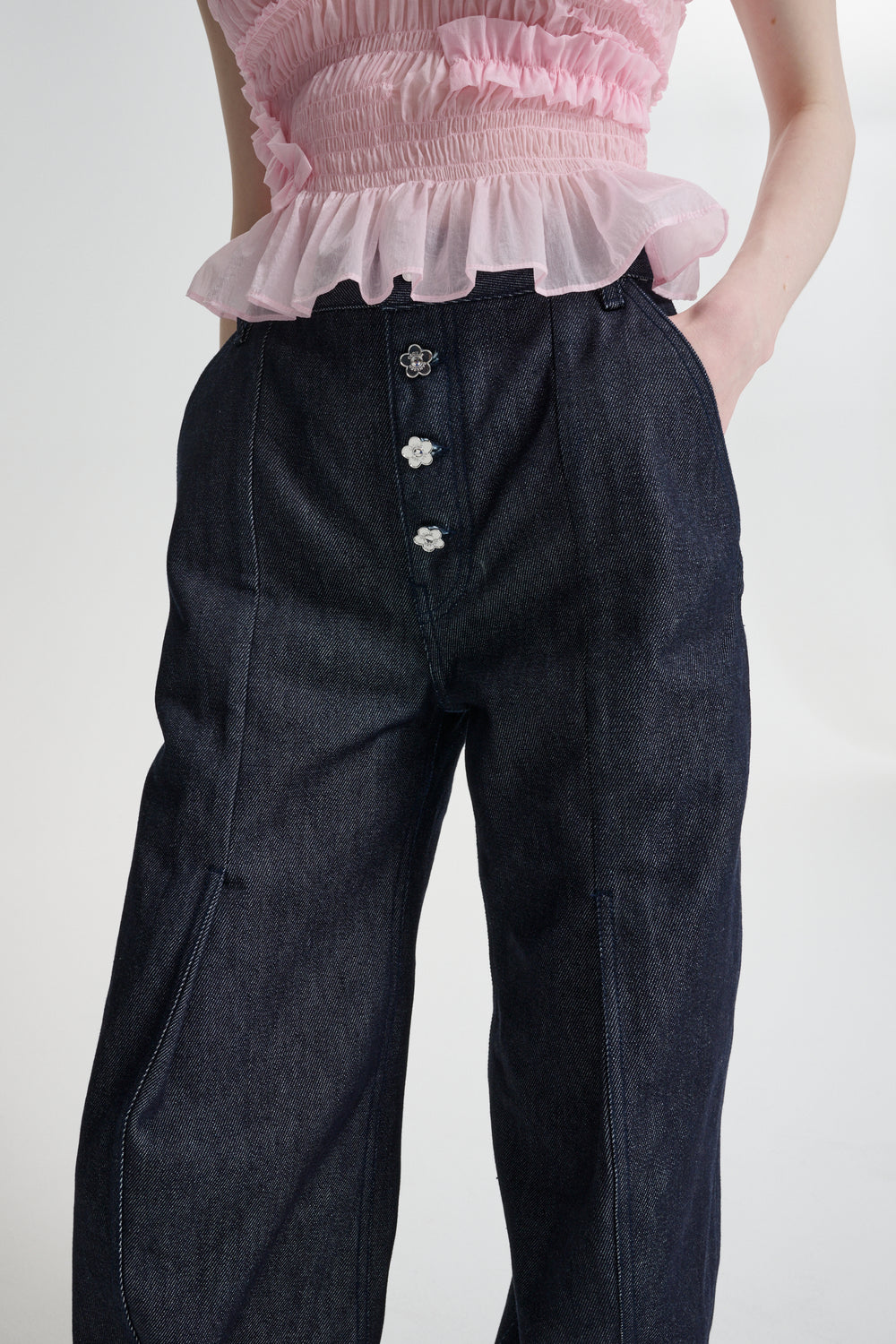 CBCARMELA | DENIM TROUSERS DENIM INDIGO