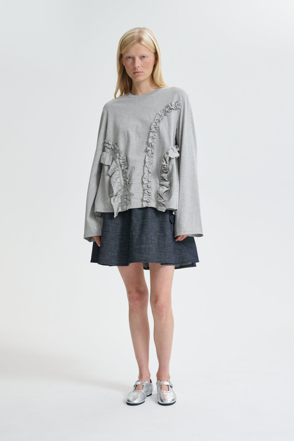 CBALVA | T-SHIRT JERSEY GREY MELANGE