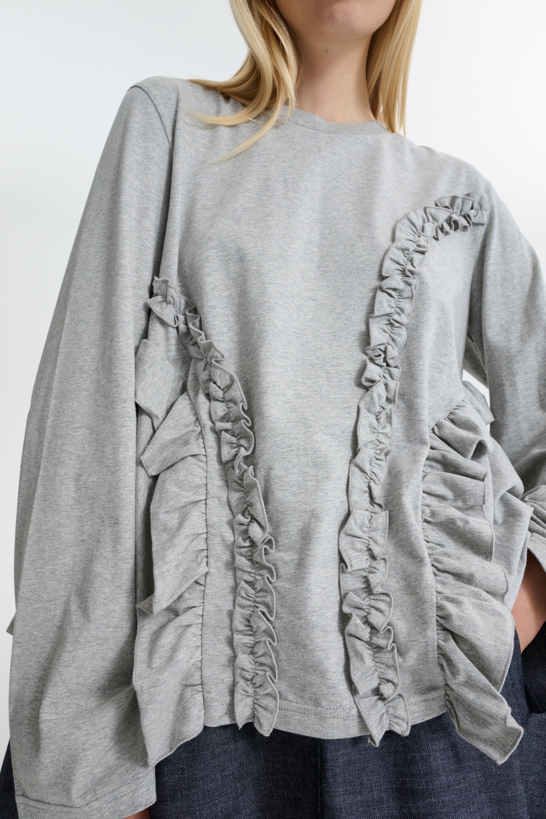 CBALVA | T-SHIRT JERSEY GREY MELANGE