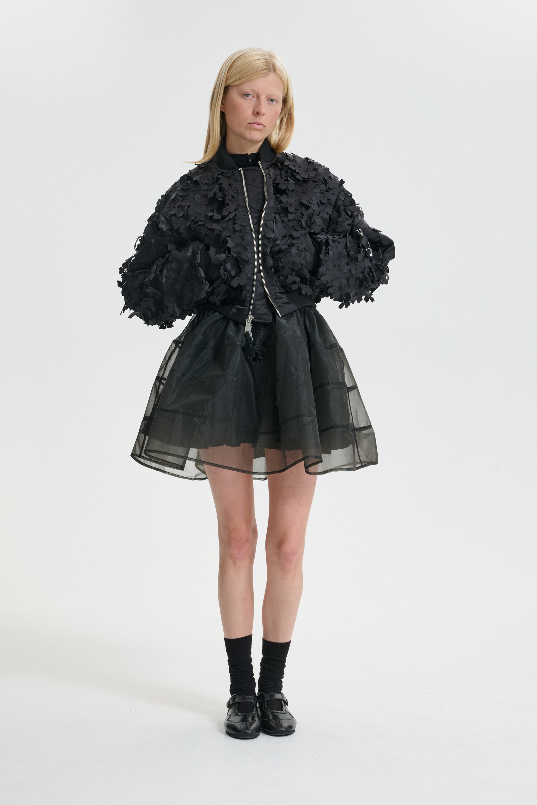 ALPHA X CB MA-1 | CR LASER CUT NYLON BLACK