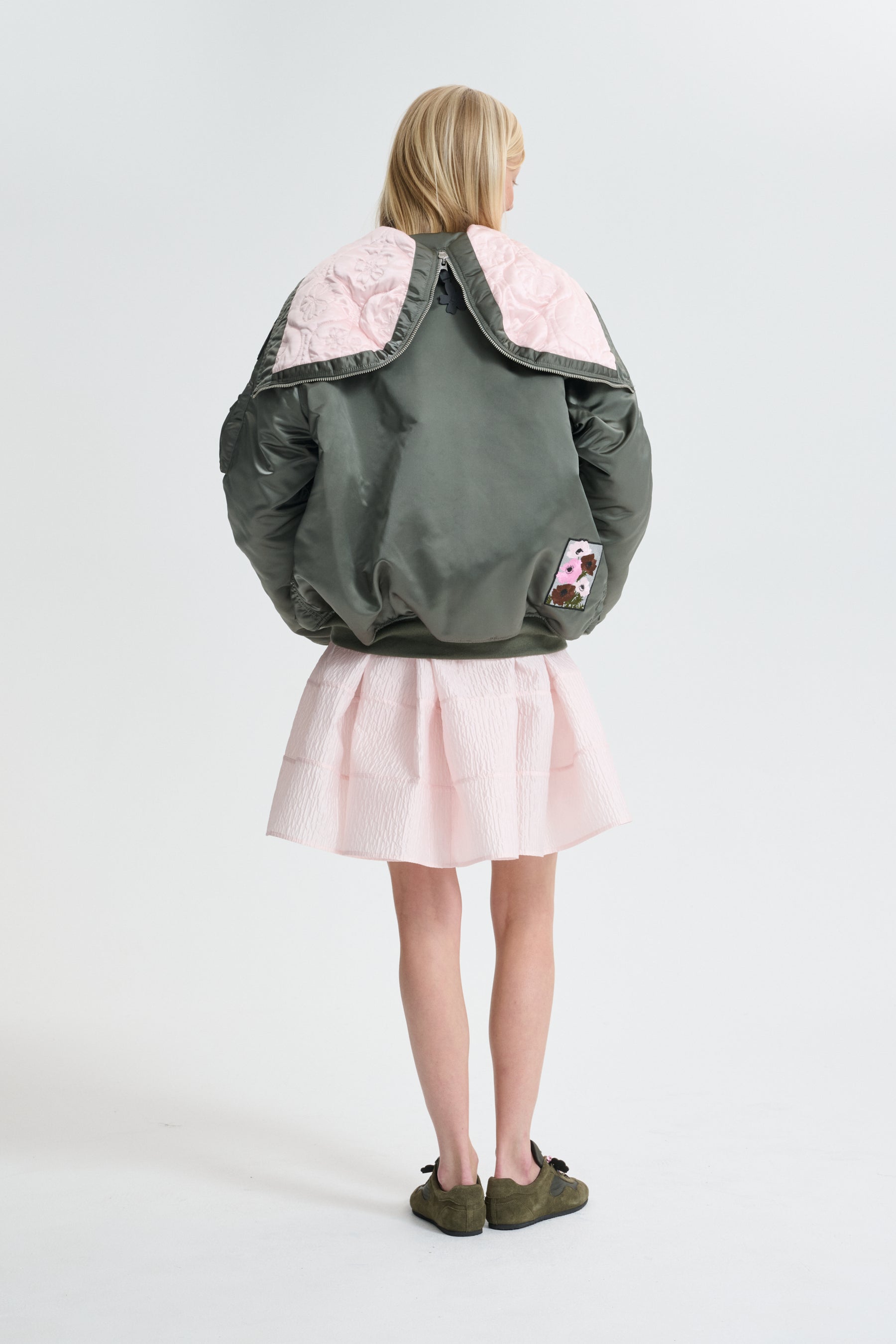 ALPHA X CB N-2B | PATCH OS NYLON VINTAGE GREEN