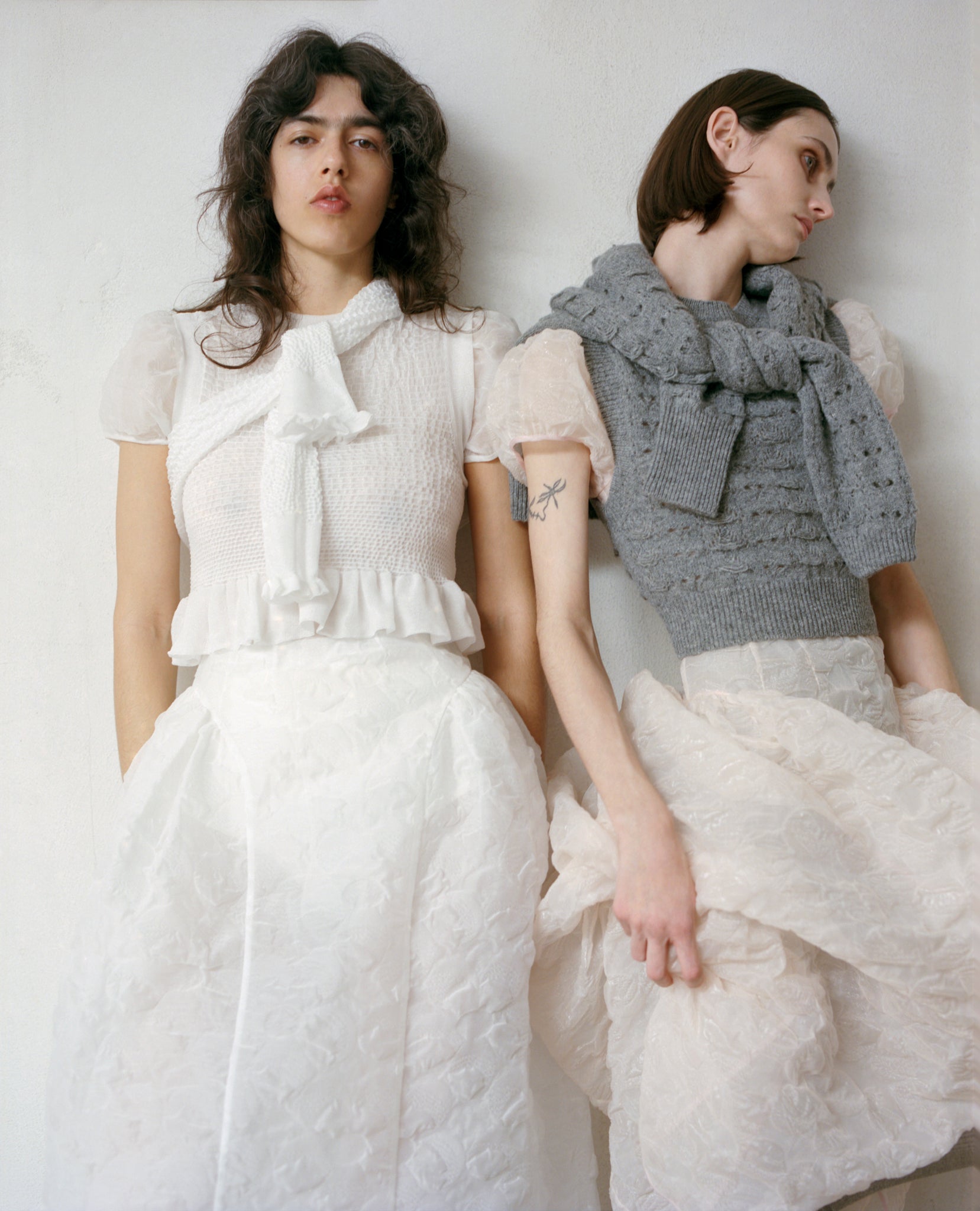 【CECILIE BAHNSEN】　GILLY skirt Cecilie Bahnsen Gilly Skirt In White | ModeSens