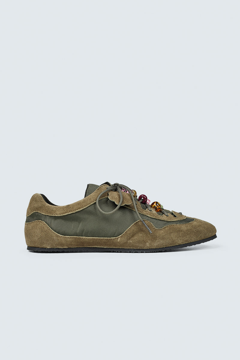 CBBLAISE | SNEAKERS SUEDE / NYLON OLIVE