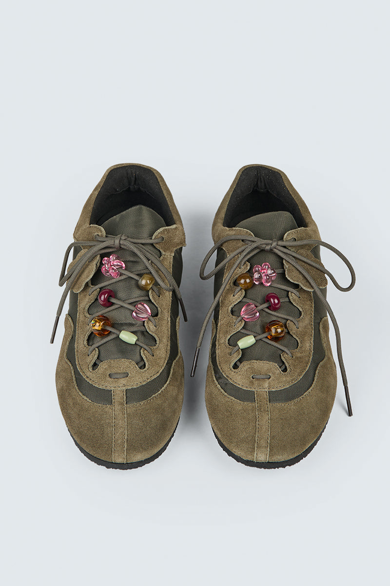 CBBLAISE | SNEAKERS SUEDE / NYLON OLIVE