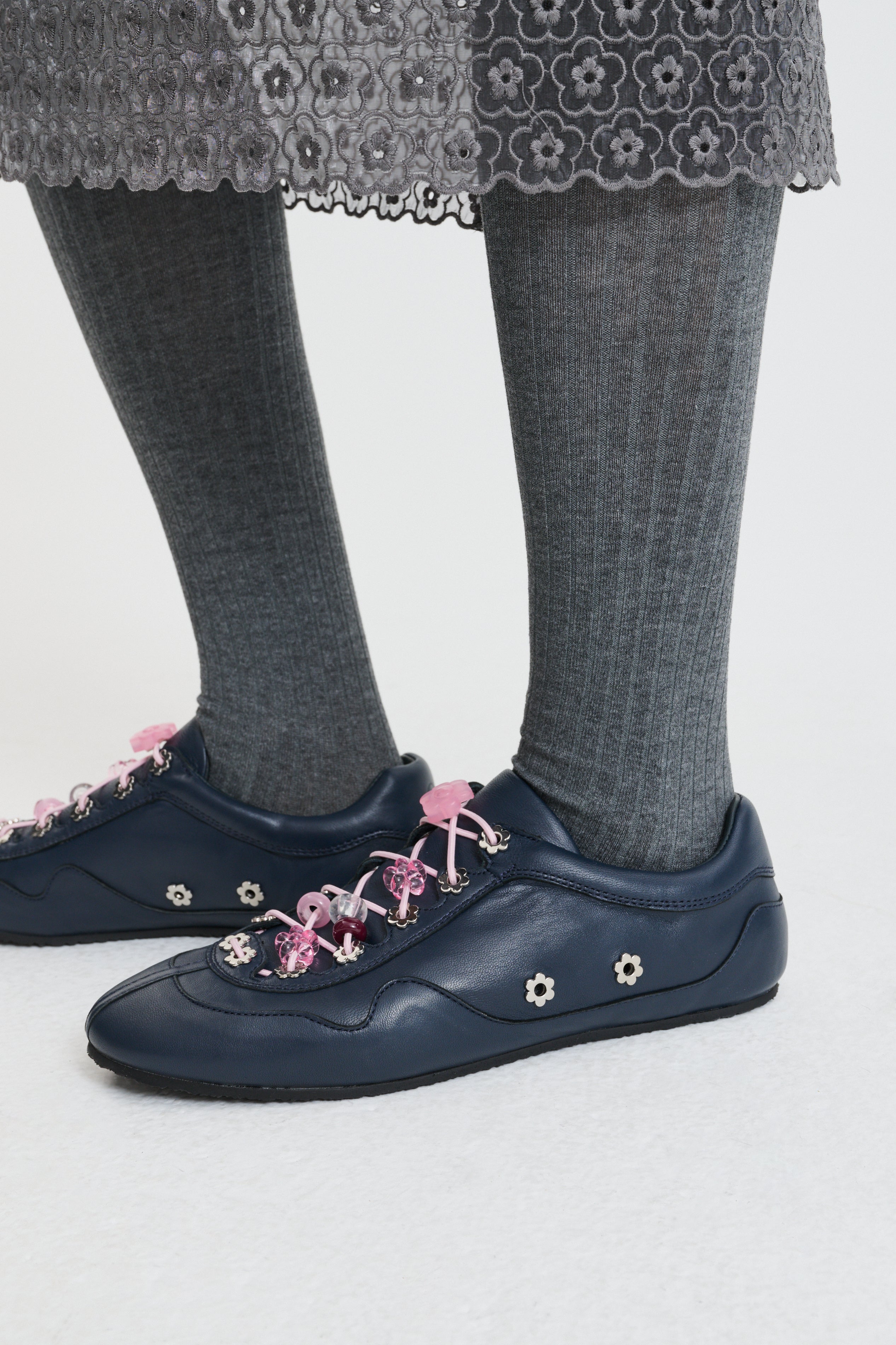 CBBLAISE STUD SNEAKERS NAPPA NAVY