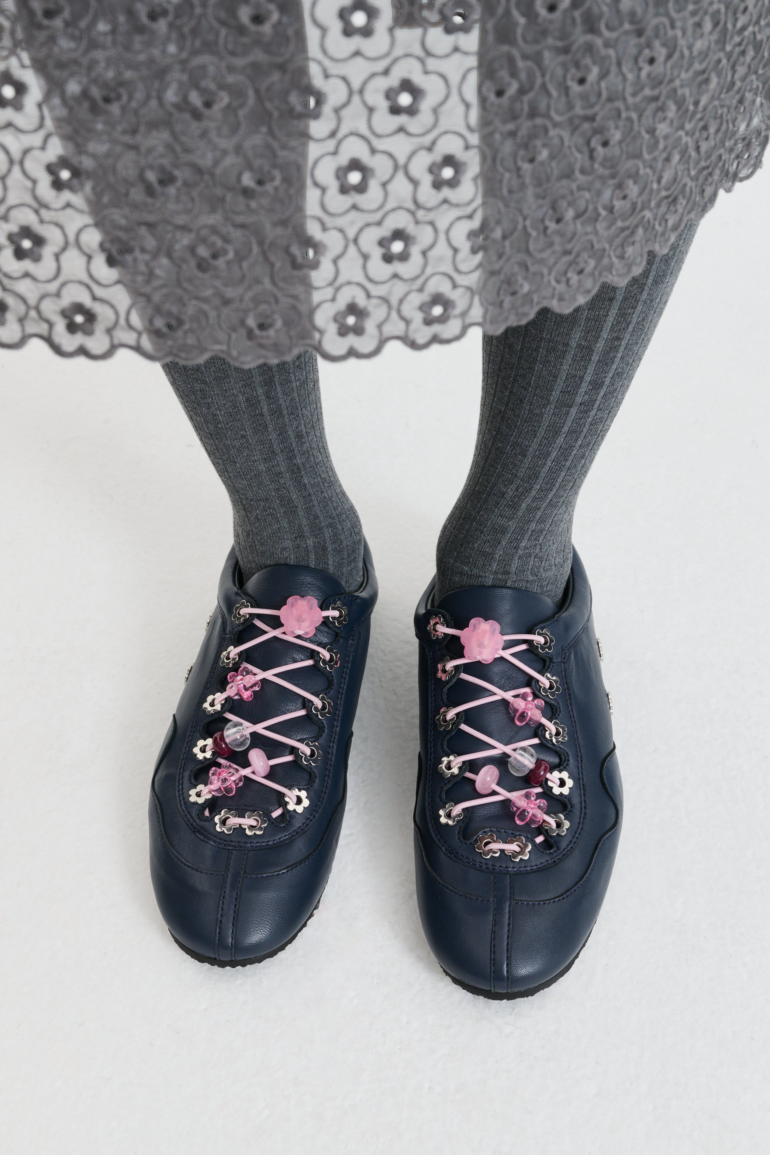 CBBLAISE STUD SNEAKERS NAPPA NAVY