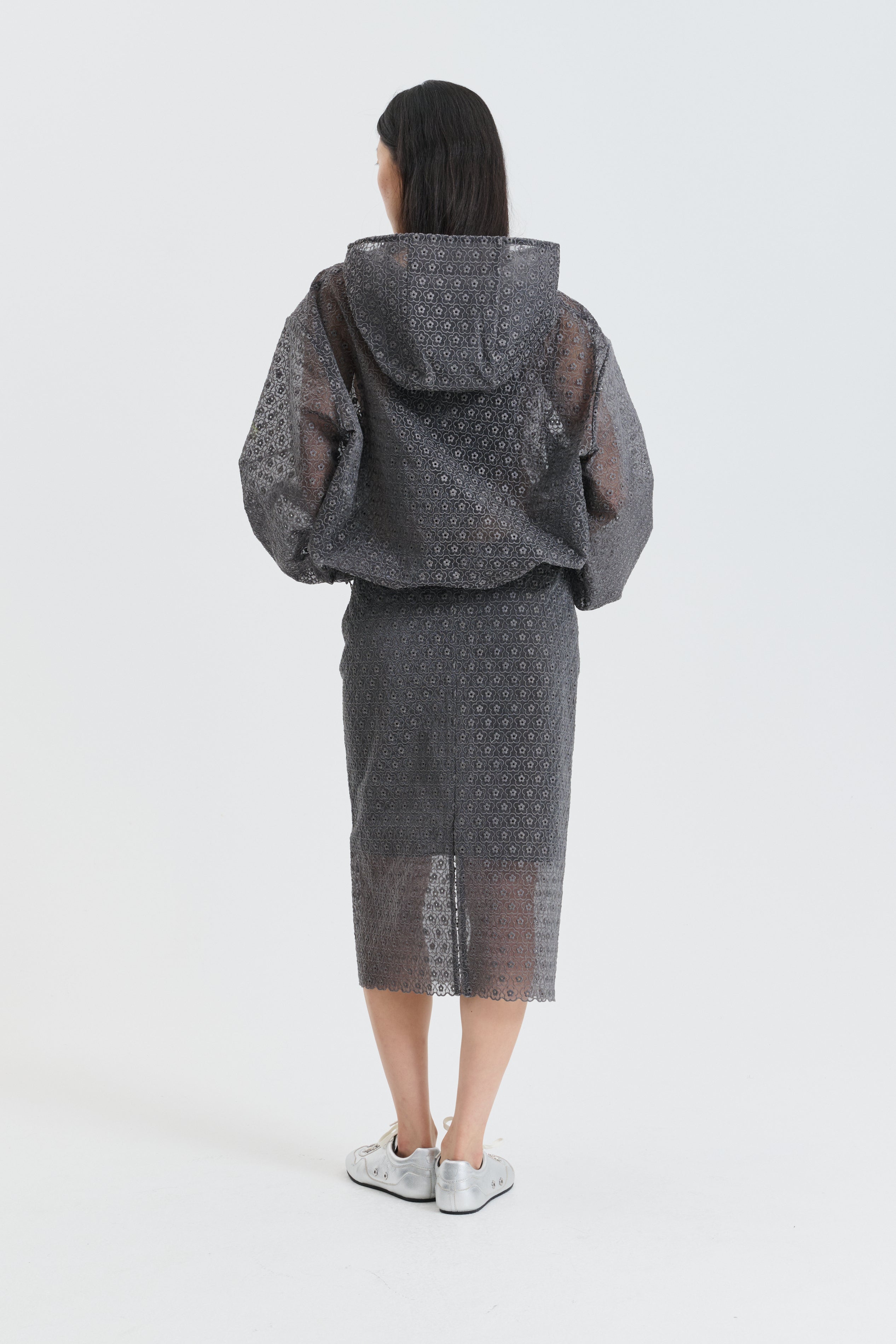 CBBRIA | SKIRT MEADOW EMBROIDERY GREY