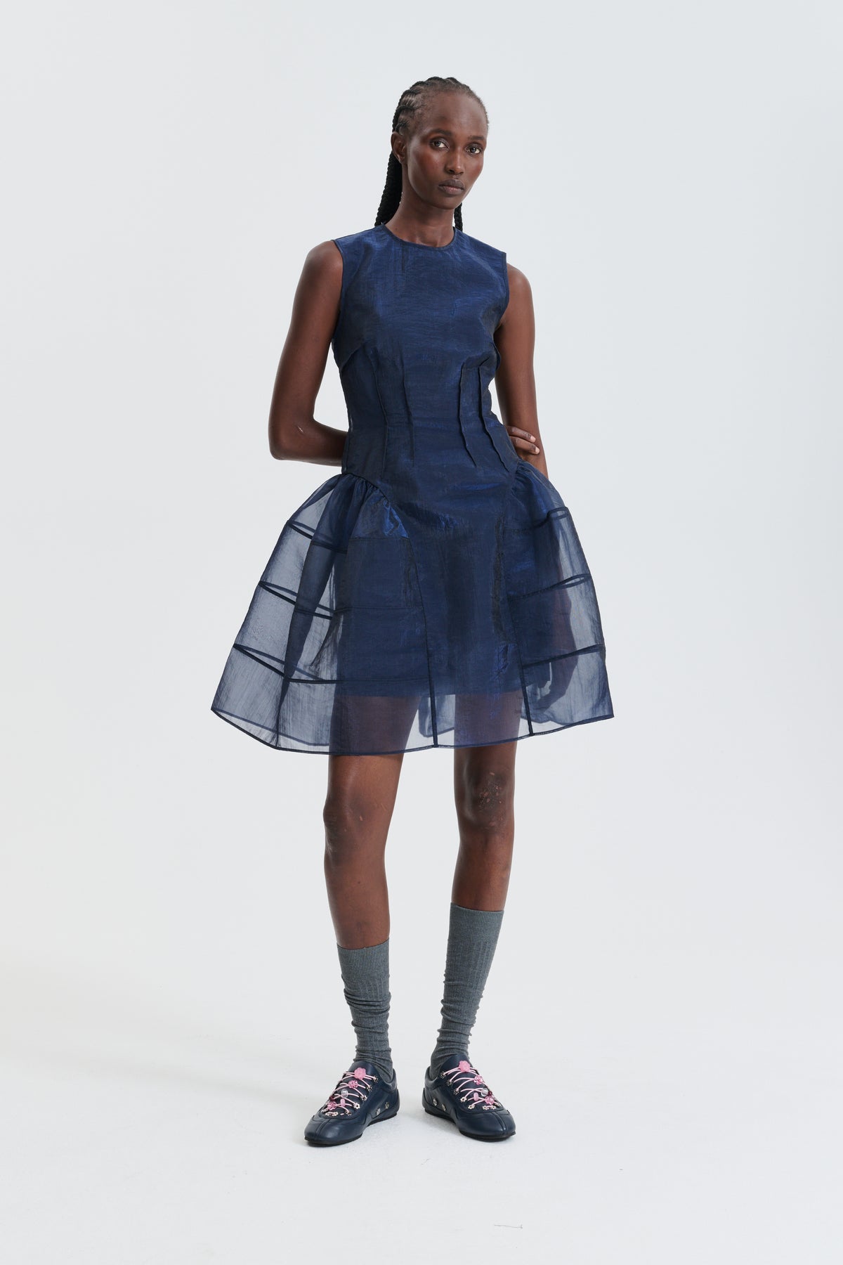 CBCLAUDIE | DRESS LIQUID MYRTIA NAVY