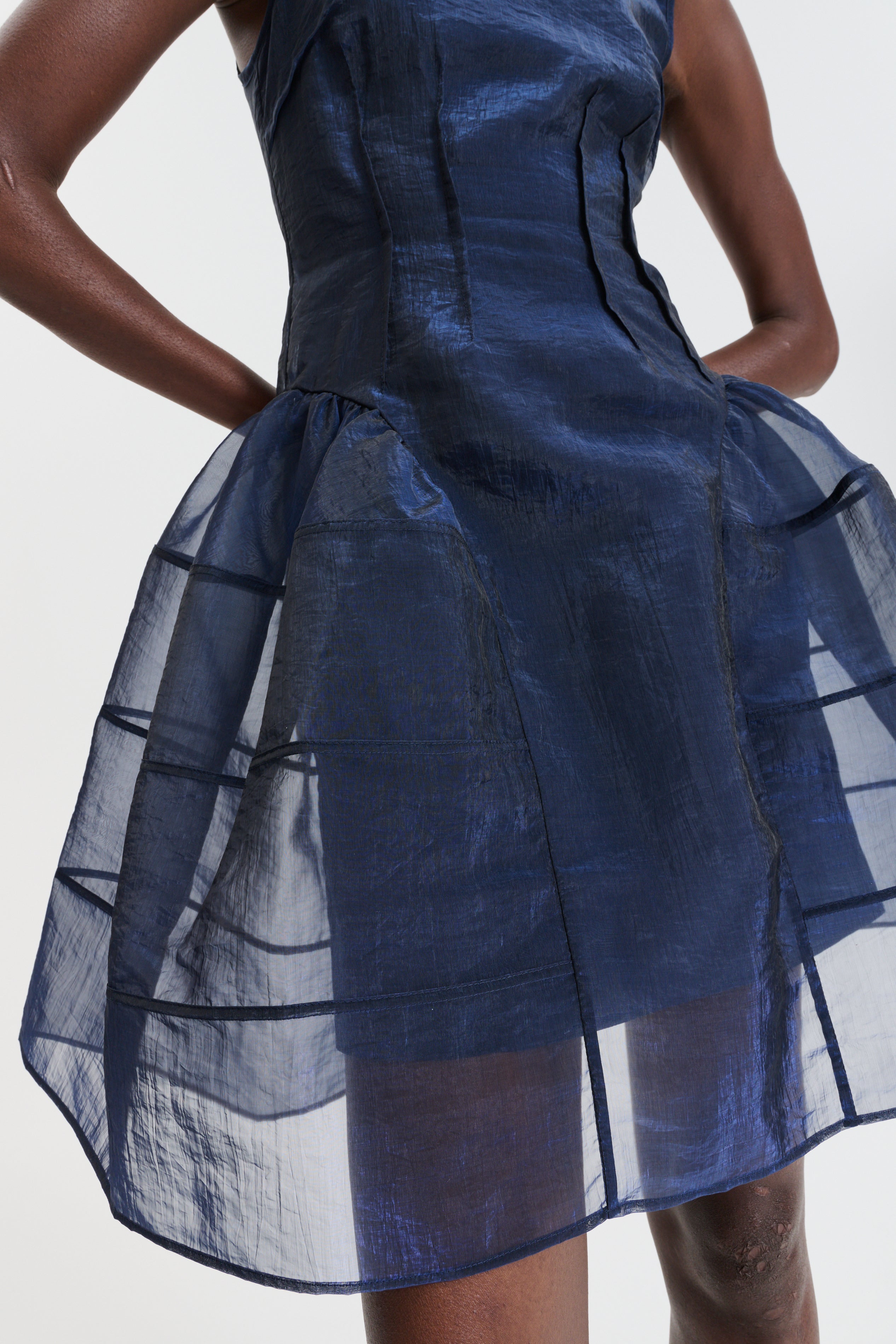 CBCLAUDIE | DRESS LIQUID MYRTIA NAVY