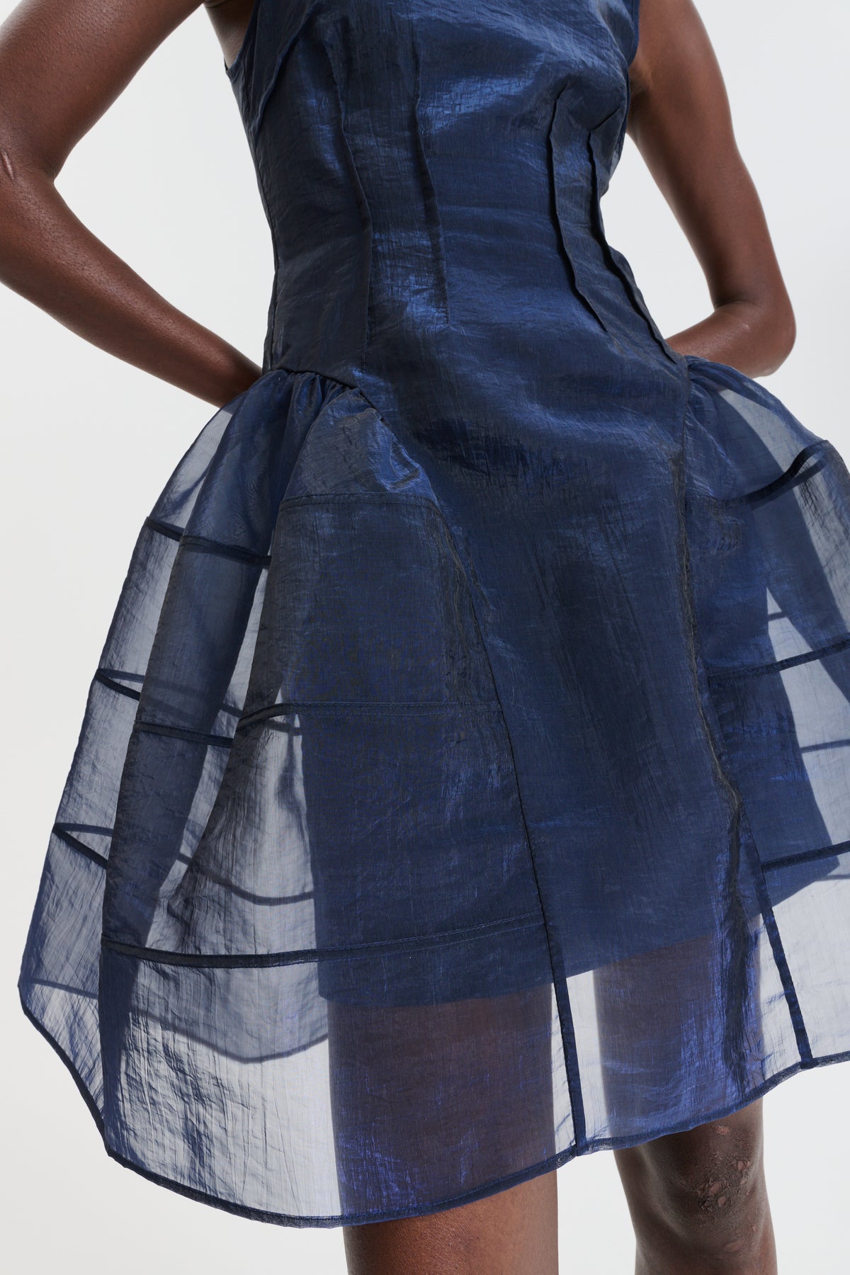 CBCLAUDIE | DRESS LIQUID MYRTIA NAVY