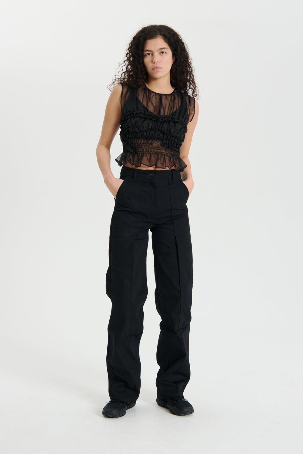 UPHI | TOP ORGANZA BLACK