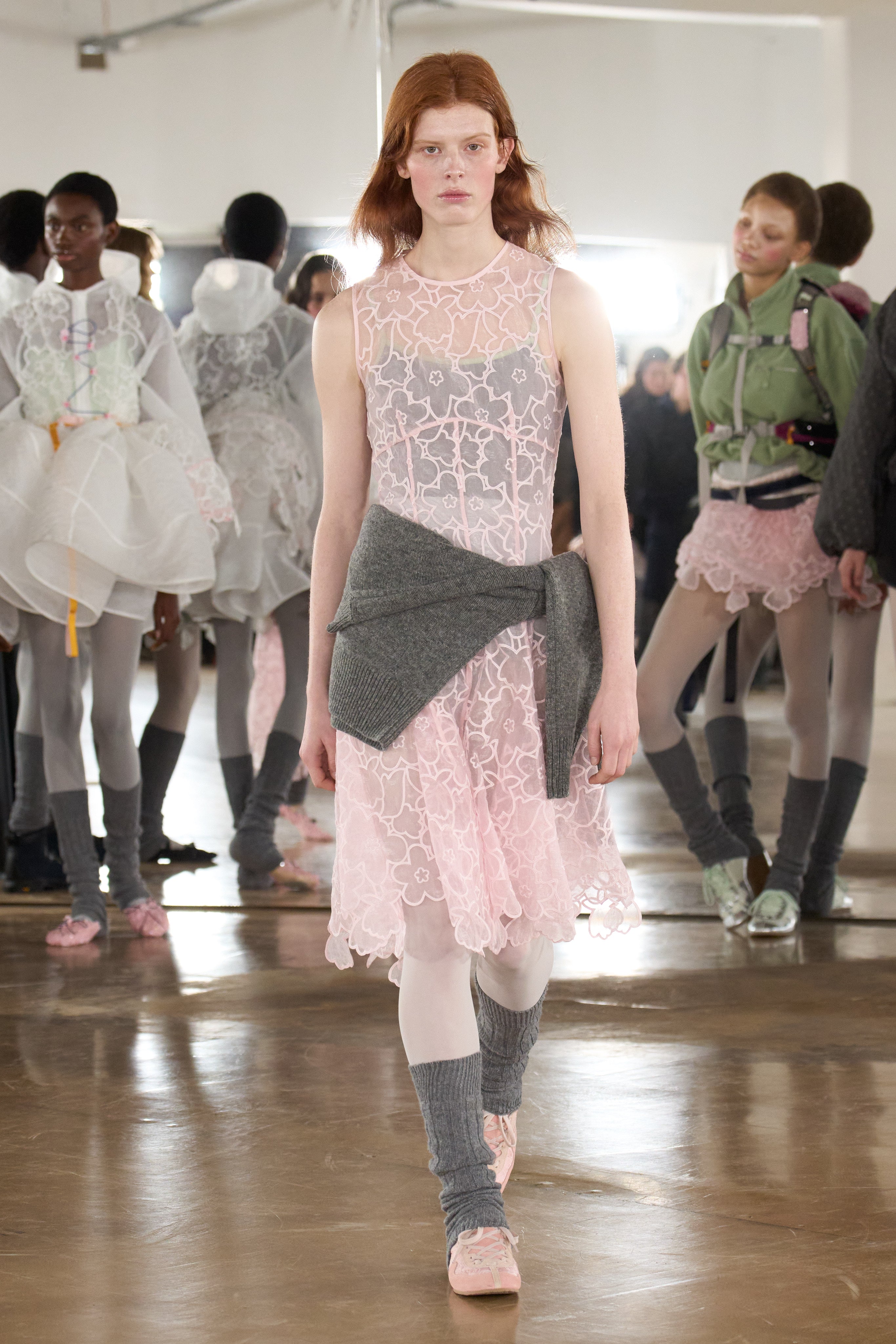 CBFORESS | DRESS CORANITA EMBROIDERY BLUSH PINK