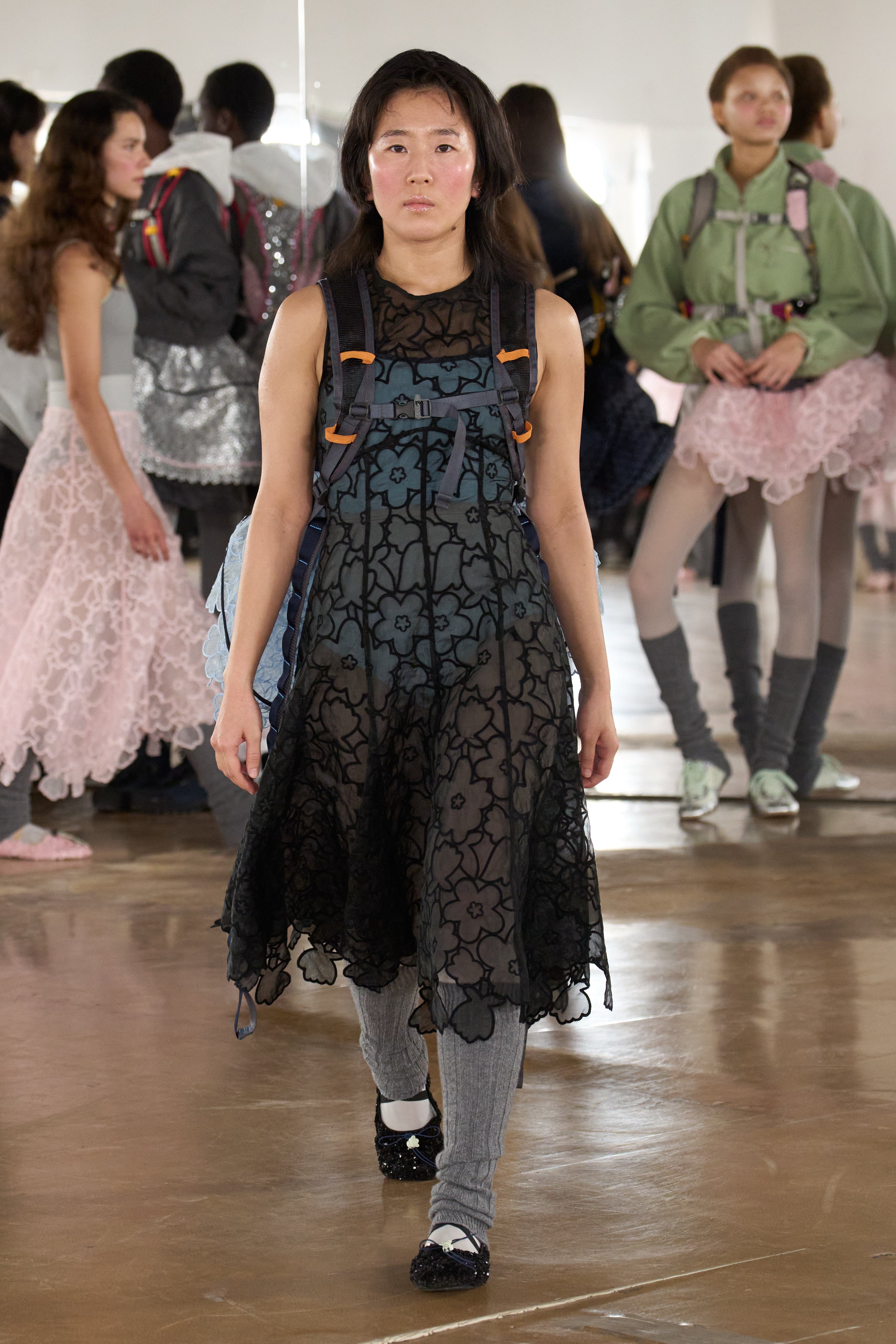CBFORESS | DRESS CORANITA EMBROIDERY BLACK