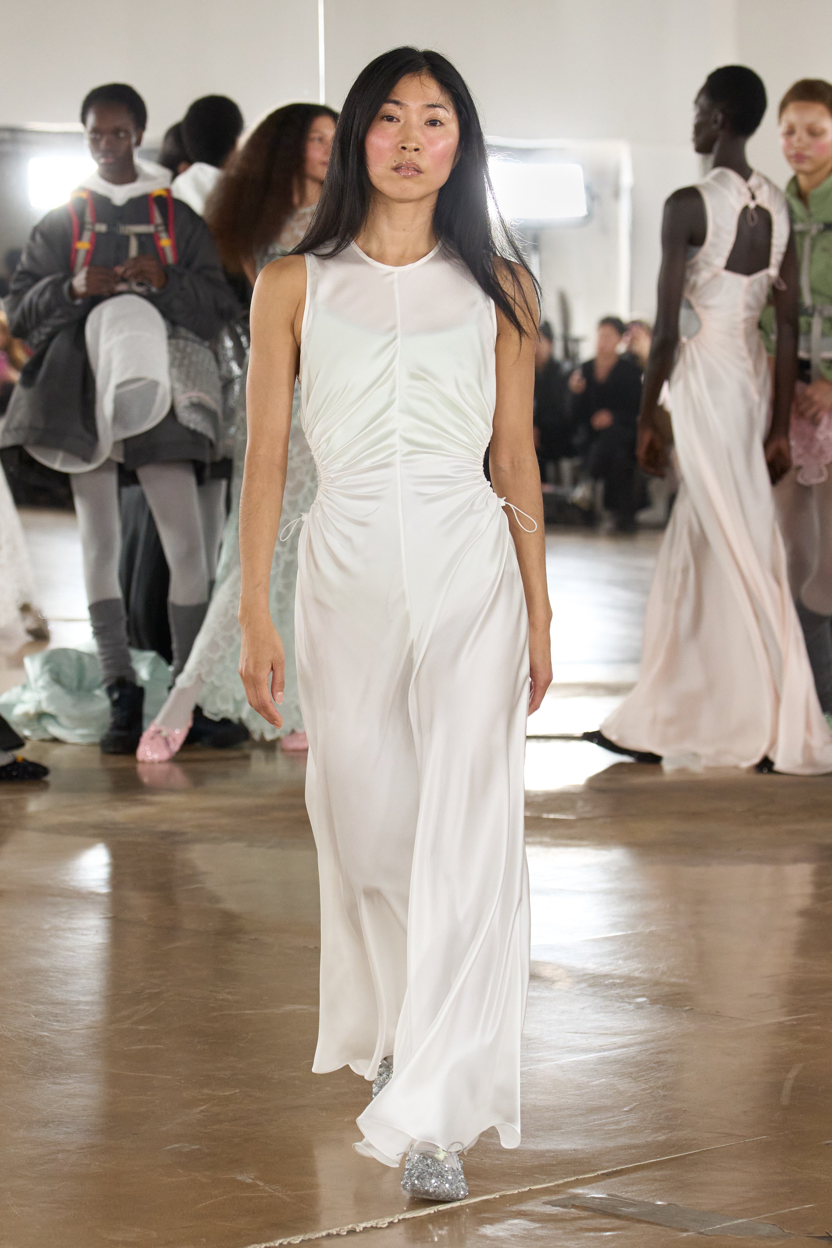 CBFELINE | GOWN SILK SATIN IVORY