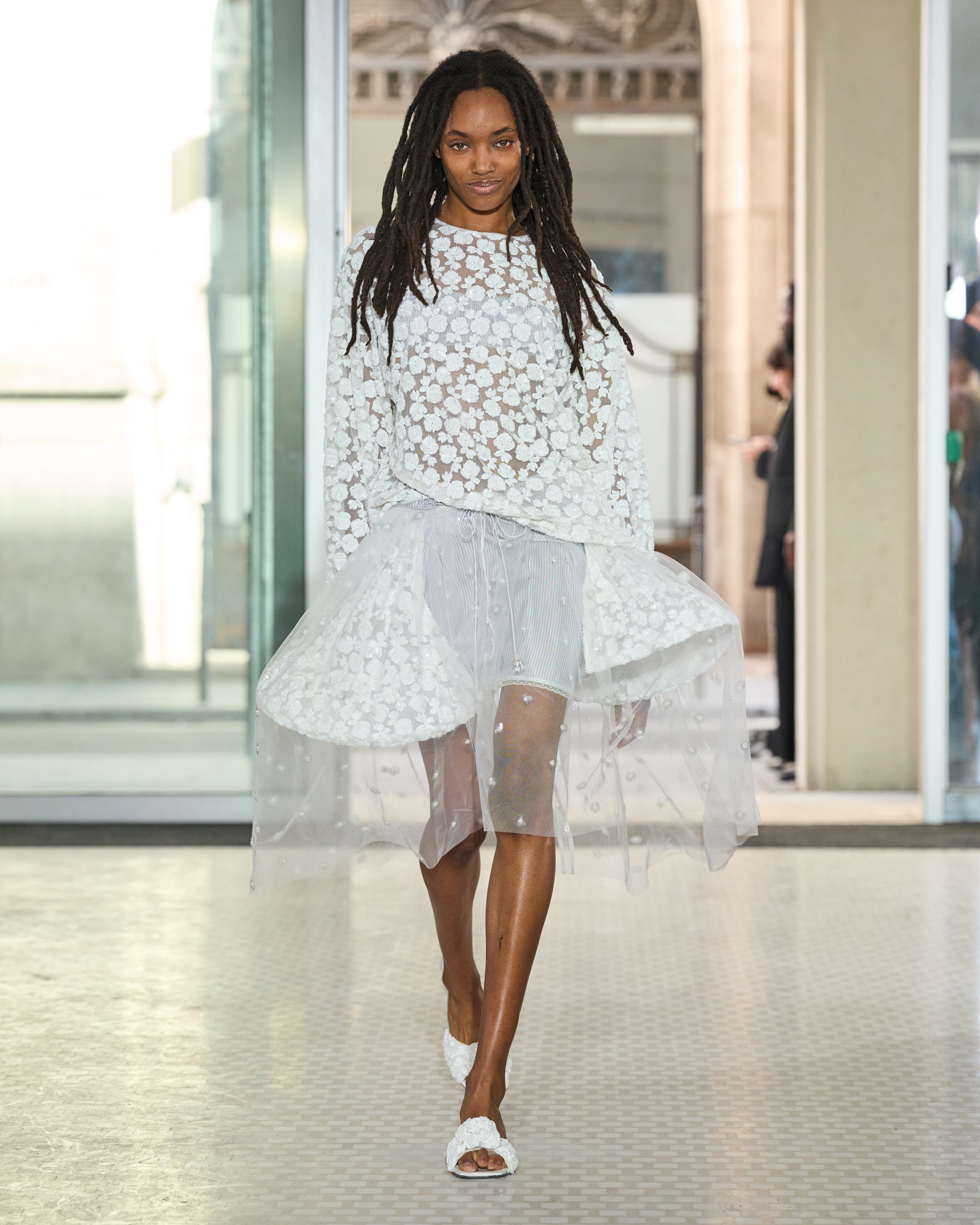 CBGROUPIE | BLOUSE LETITIA SEQUINS WHITE
