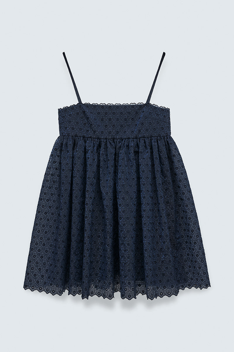 CBDENTA | DRESS MEADOW EMBROIDERY NAVY