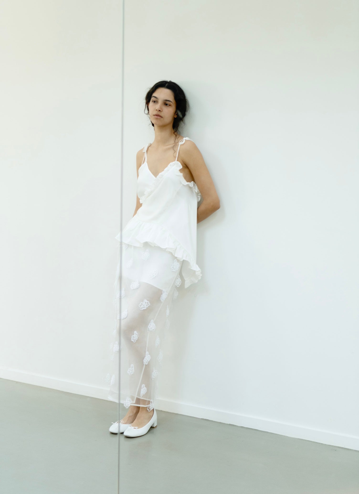 APRIL | SKIRT KIRI EMBROIDERY WHITE BRIDAL – Cecilie Bahnsen