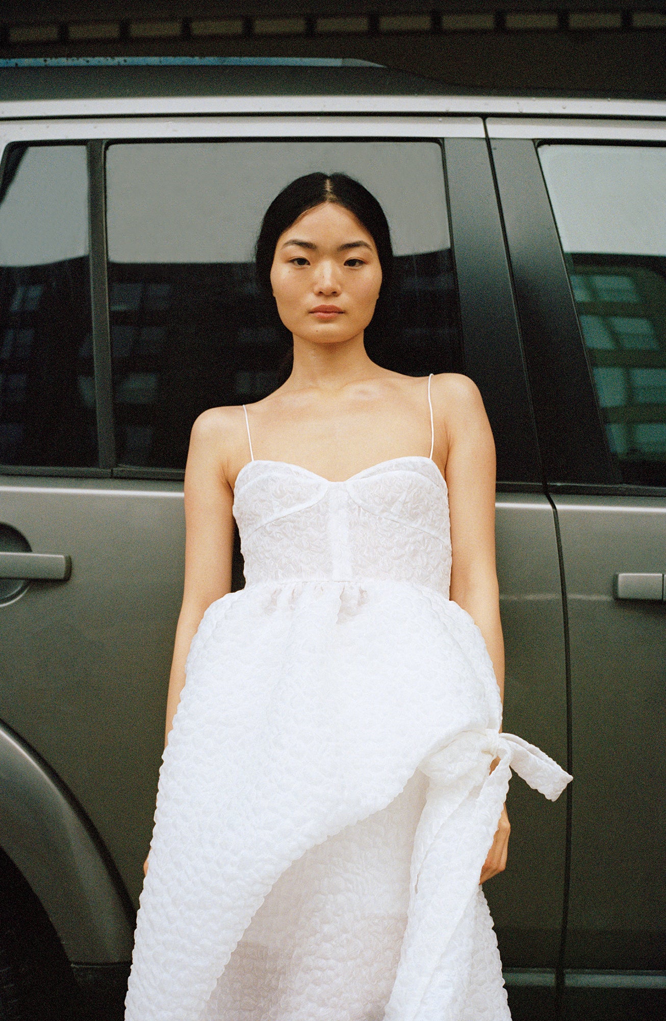 【CECILIE BAHNSEN】FEO ドレス FEO | DRESS EMB. GLACIER MAT. WHITE