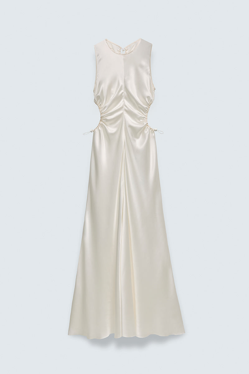 CBFELINE | GOWN SILK SATIN IVORY