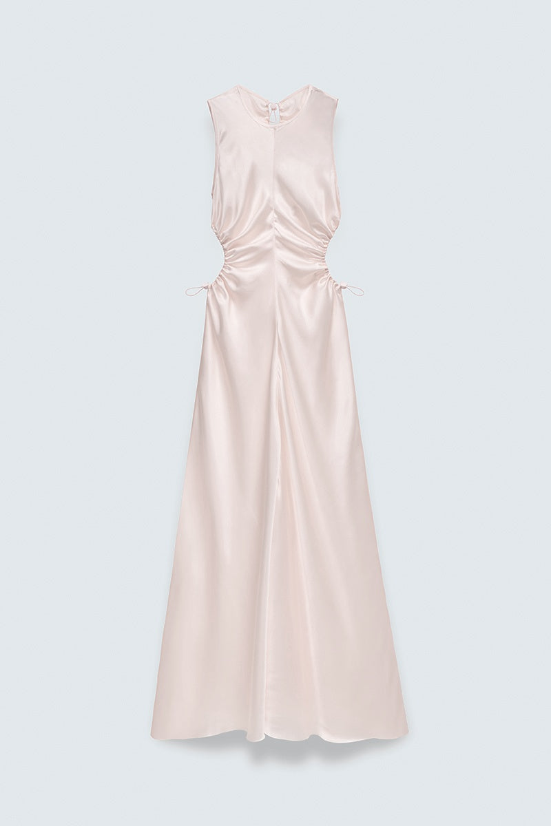 CBFELINE | GOWN SILK SATIN BLUSH PINK