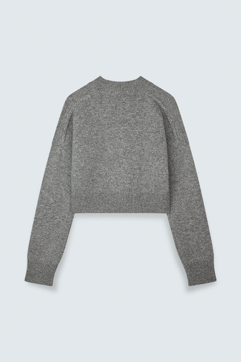 CBFENNE | JUMPER WINTER LAMBSWOOL GREY MELANGE