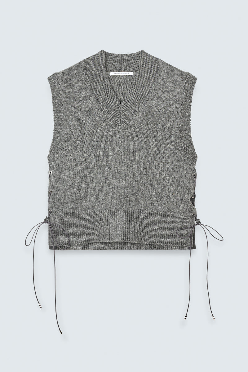 CBFLEETWOOD | VEST WINTER LAMBSWOOL GREY