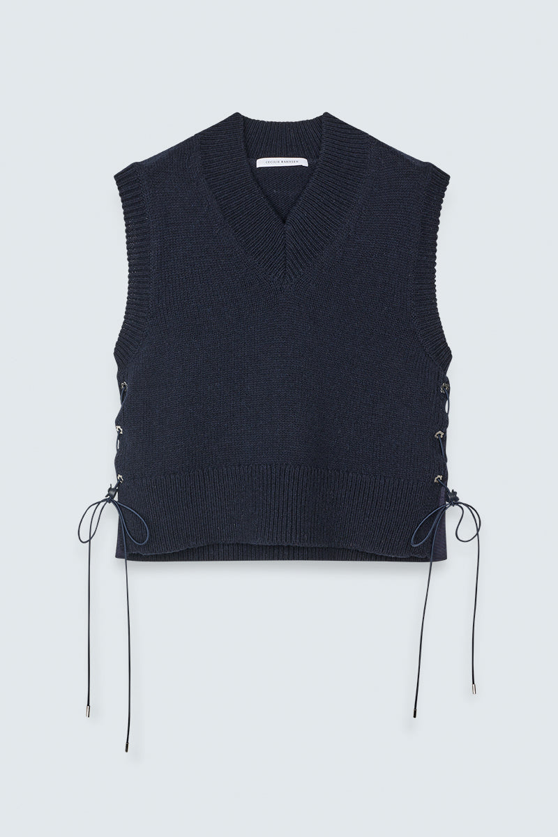 CBFLEETWOOD | VEST WINTER LAMBSWOOL NAVY