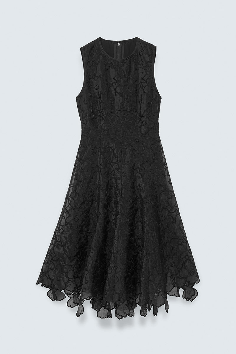 CBFORESS | DRESS CORANITA EMBROIDERY BLACK