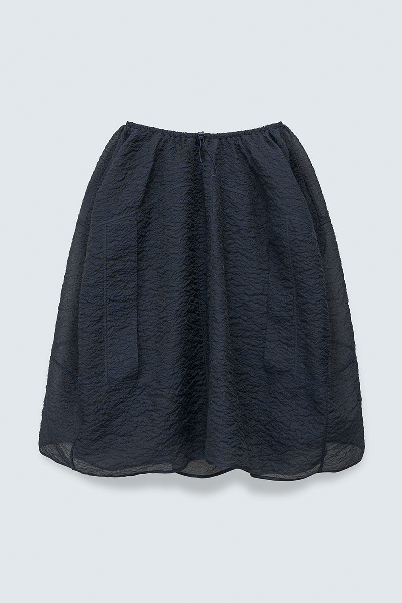CBFOSIA | SKIRT BRODIA MATELASSÉ NAVY