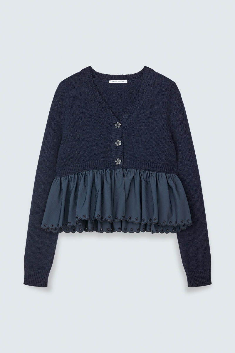 CBFUBO | CARDIGAN CLASSIC CASHMERE NAVY