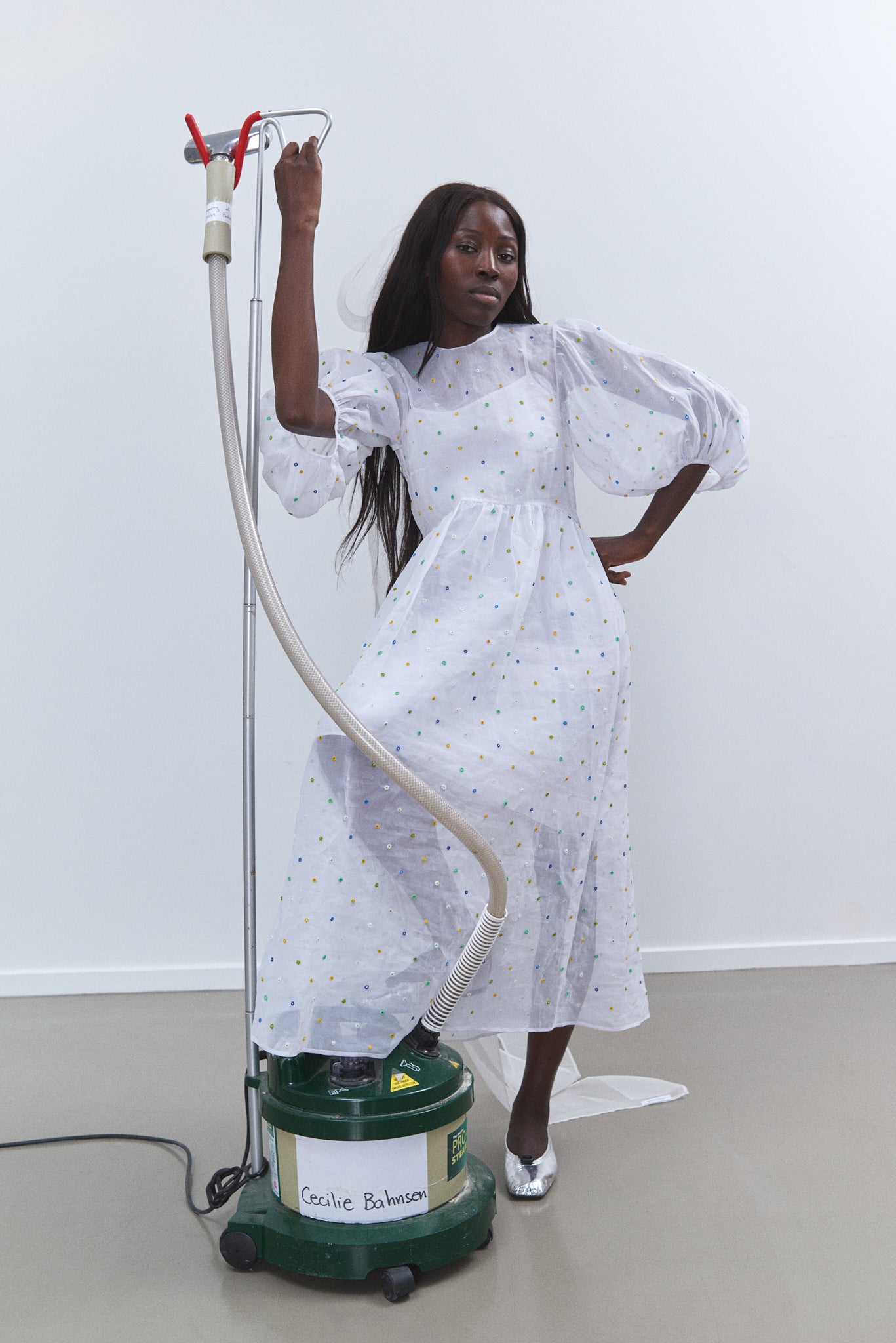 cecilie bahnsen セシリーバンセン Karmen dress KARMEN | DRESS MAQUIS JACQUARD ECRU