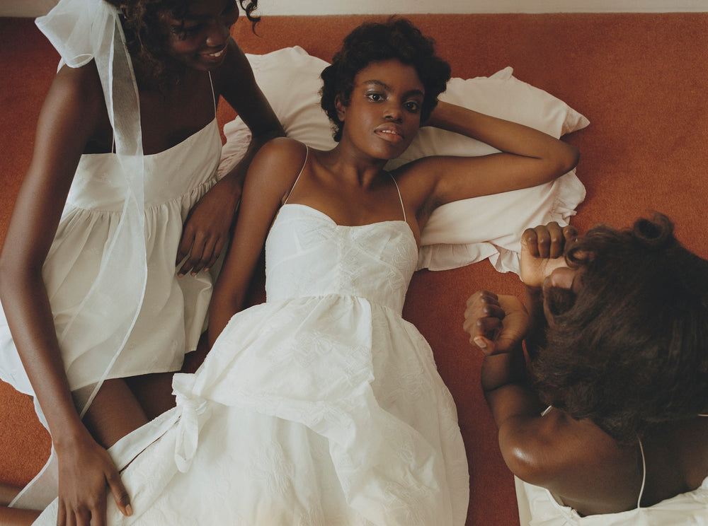 CBFEO | DRESS PAPILLON MATELASSÉ WHITE