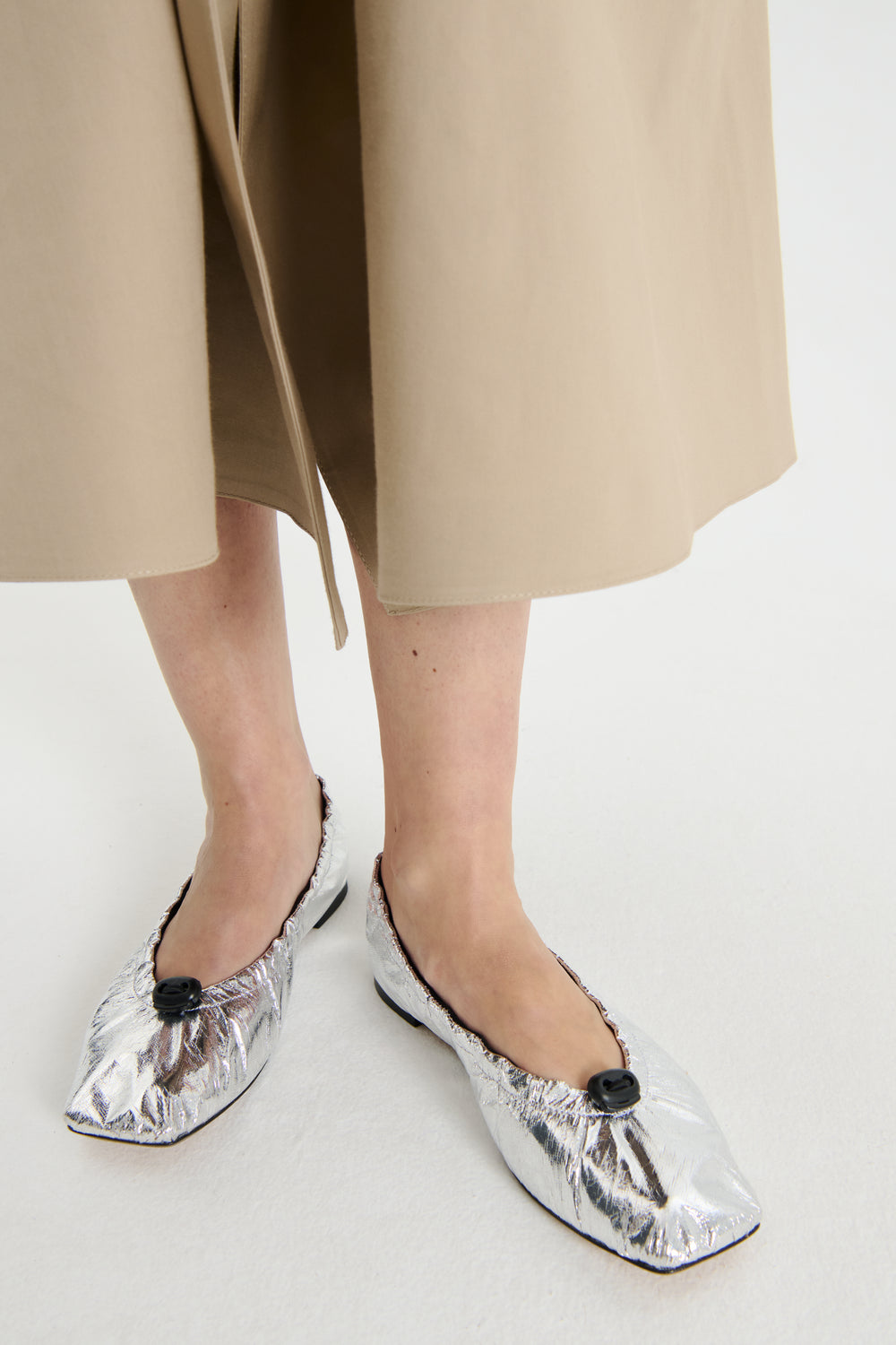 ORBELLA | BALLET LAMINATED TAFFETA SILVER