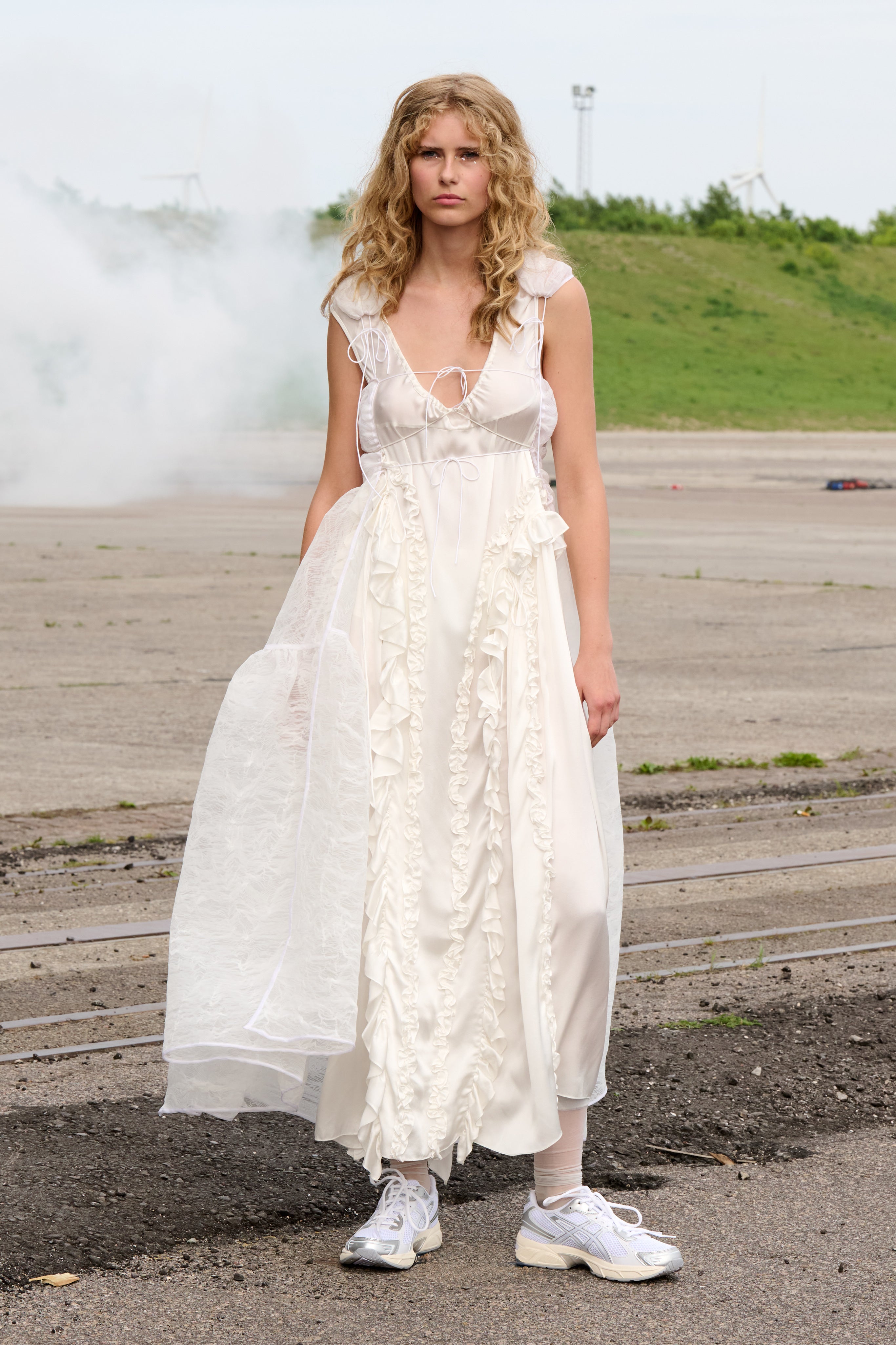 OPAL | DRESS SILK SATIN WHITE - LOOK 11